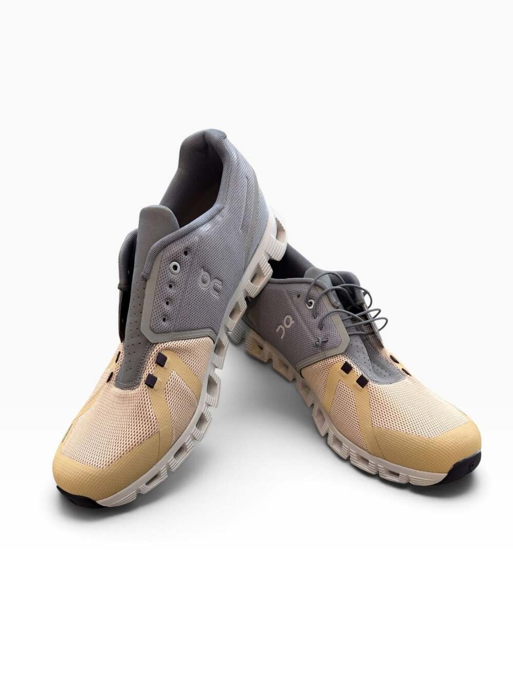 On Cloud 5 Men's Running Shoes Fog Savannah Size 14 CloudTec Sneakers